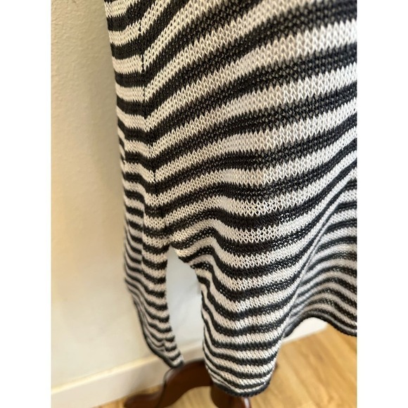 Eileen Fisher Organic Linen Knit Striped Round Neck Tunic, Xsmall B74 - Picture 4 of 6